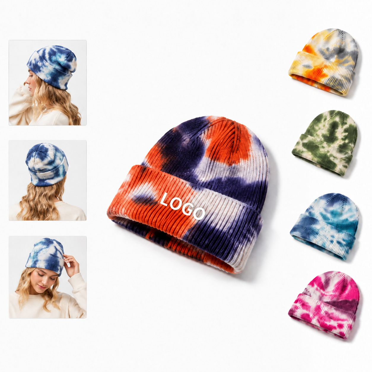 Aurora Gradient Cuff Knit Cap