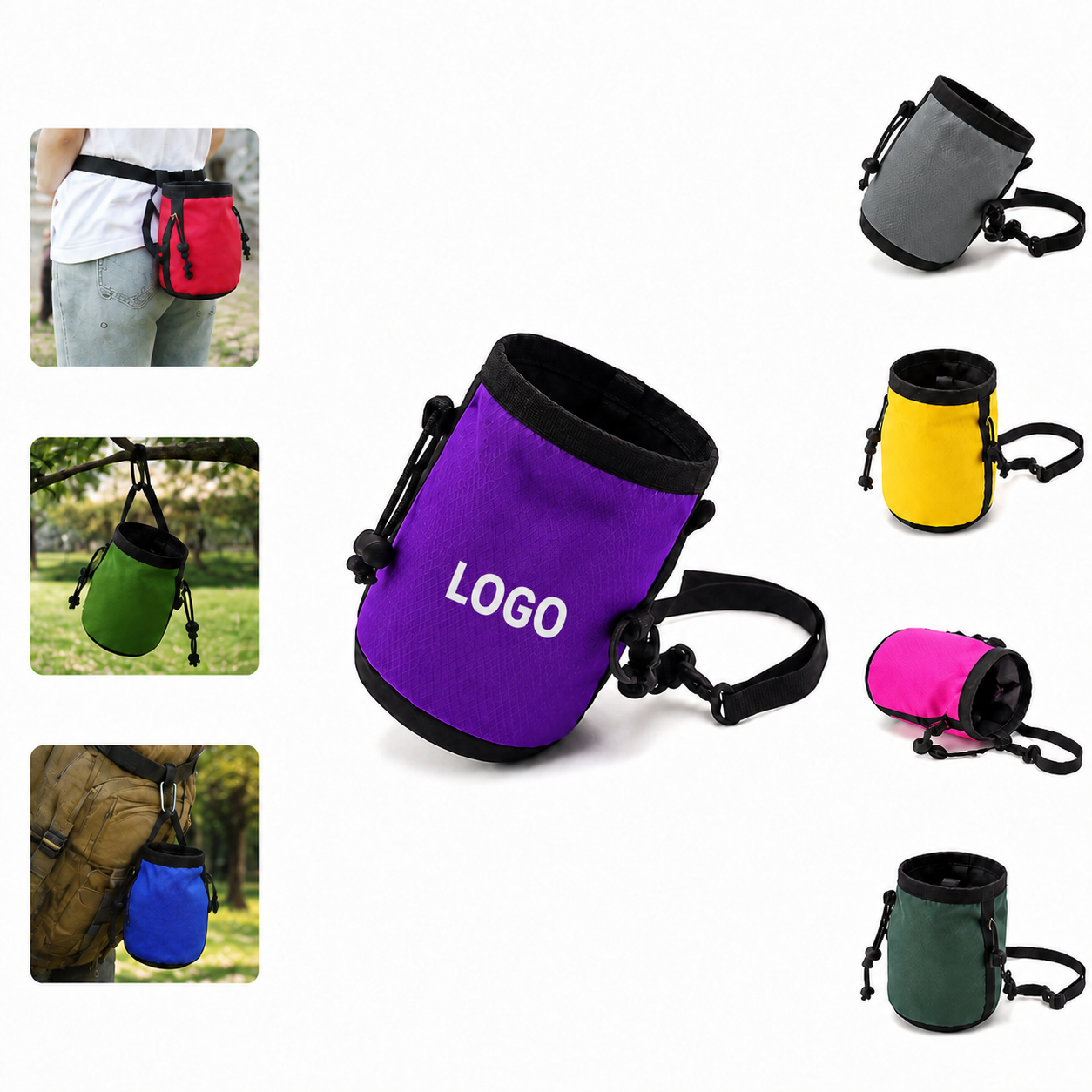 Waterproof Fleece Climbing Chalk Bag