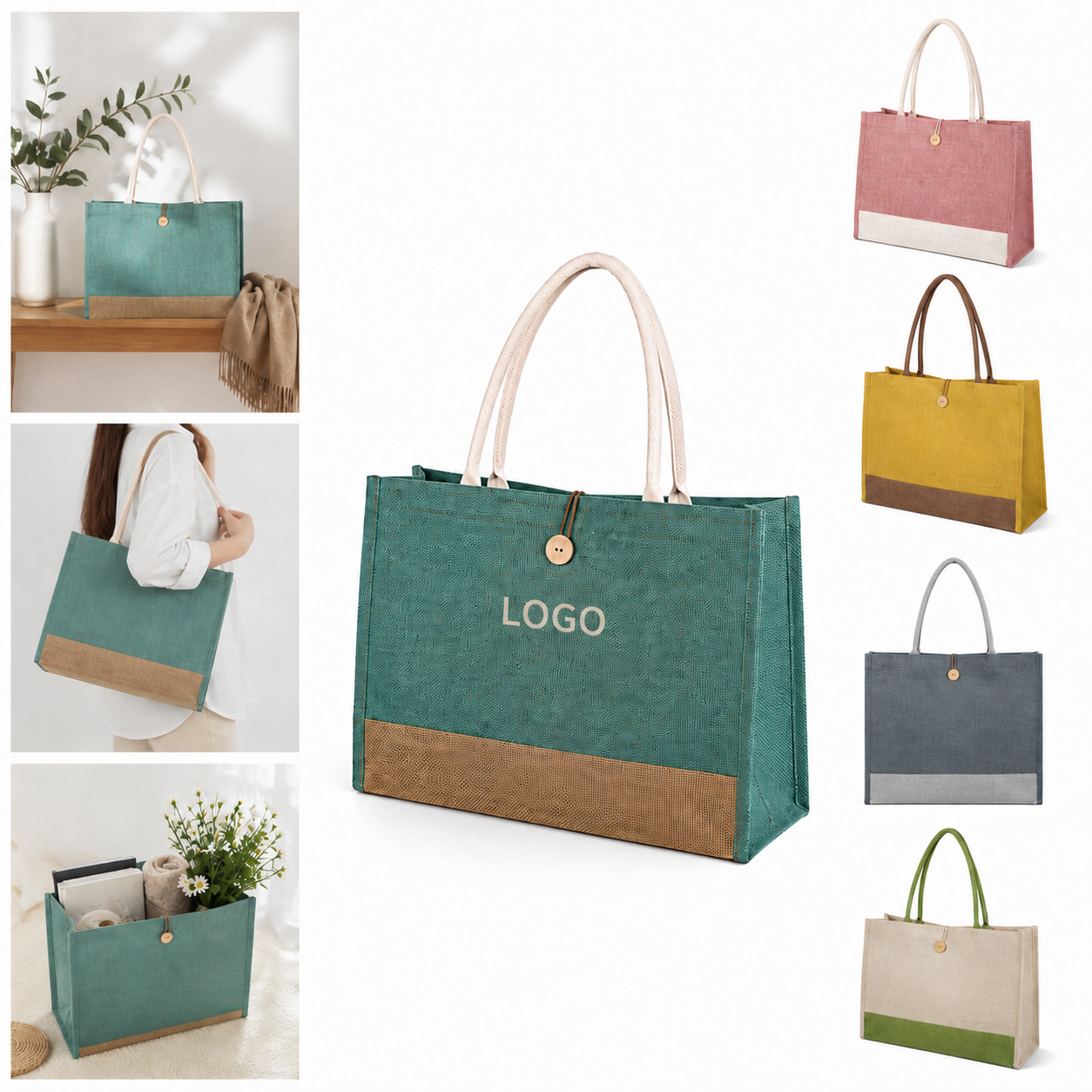Eco-Friendly Natural Jute Tote Bag