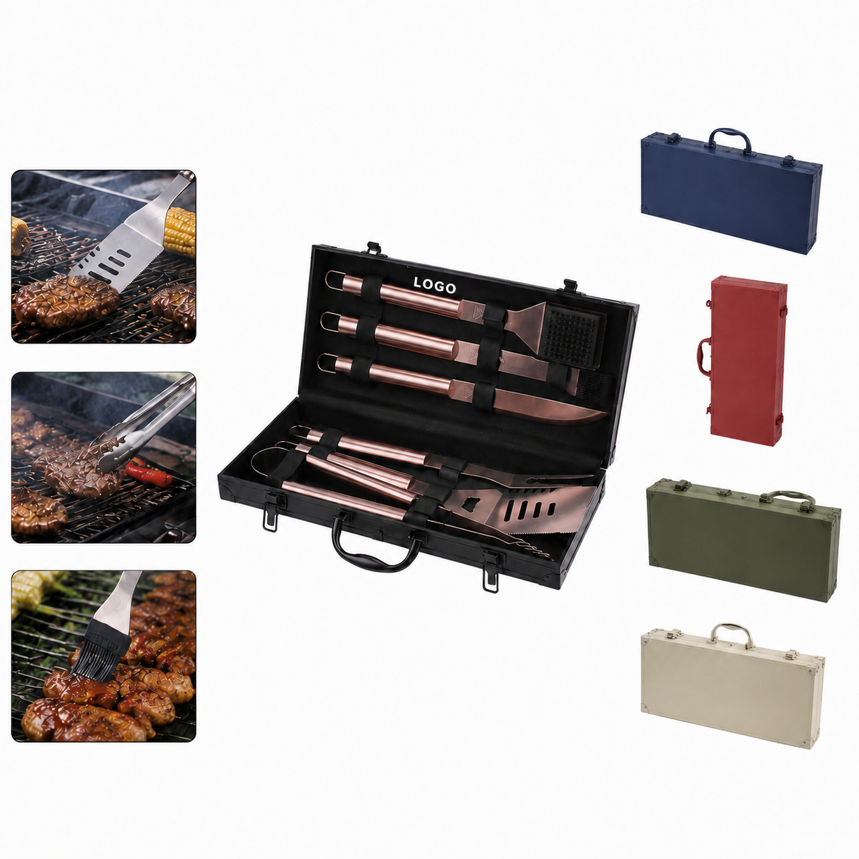 Stainless Steel 6-Piece BBQ Grill Tool Set