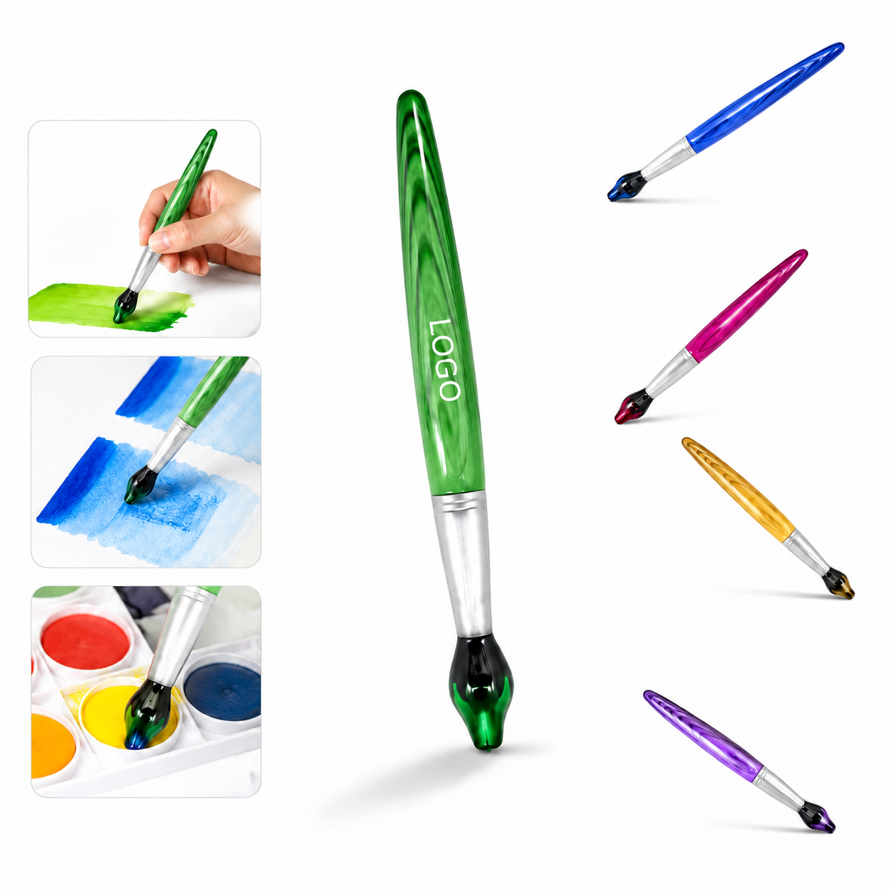 Vibrant Refillable Brush Tip Pen