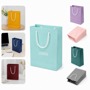 Reinforced Handle Kraft Paper Shopping Bag