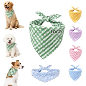 Classic Plaid Adjustable Pet Triangle Bandana