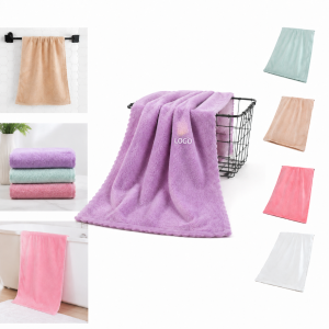 Soft Coral Fleece Facial Towel